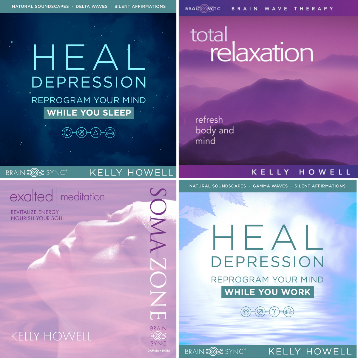 Relieve Depression Set – Brain Sync